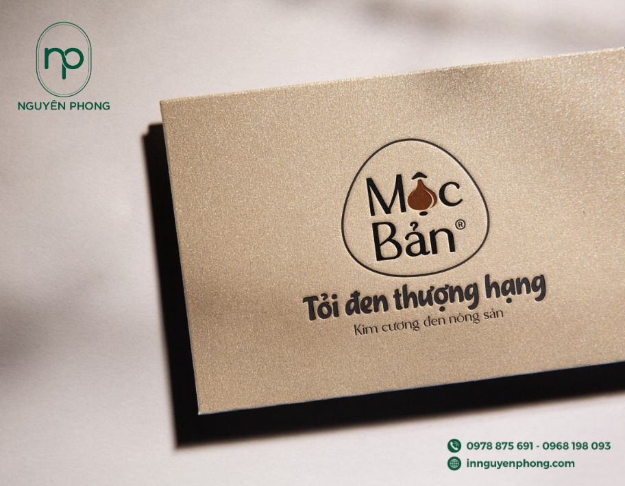 Mẫu name card tỏi đen